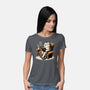 Books Coffee And Cats-Womens-Basic-Tee-Popnotic