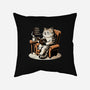 Books Coffee And Cats-None-Removable Cover w Insert-Throw Pillow-Popnotic
