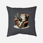 Books Coffee And Cats-None-Removable Cover w Insert-Throw Pillow-Popnotic