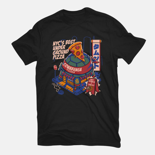 Shell Pizzeria-Unisex-Basic-Tee-estudiofitas