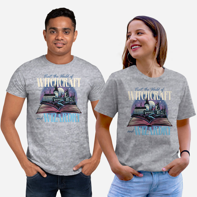 World Of Witchcraft And Wizardry-Unisex-Basic-Tee-momma_gorilla