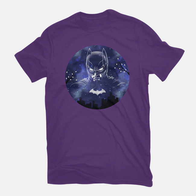 Galaxy Dark Knight-Womens-Basic-Tee-Astrobot Invention