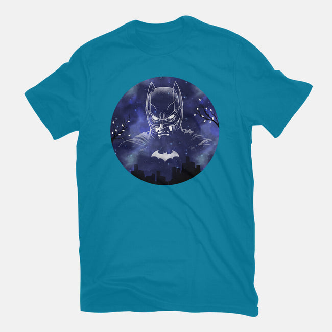 Galaxy Dark Knight-Womens-Basic-Tee-Astrobot Invention