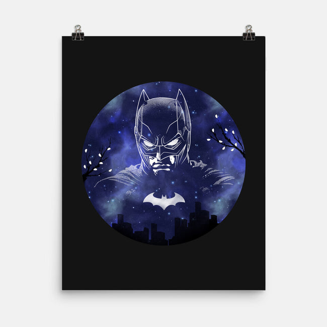 Galaxy Dark Knight-None-Matte-Poster-Astrobot Invention
