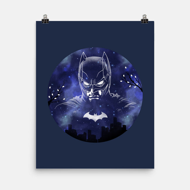 Galaxy Dark Knight-None-Matte-Poster-Astrobot Invention