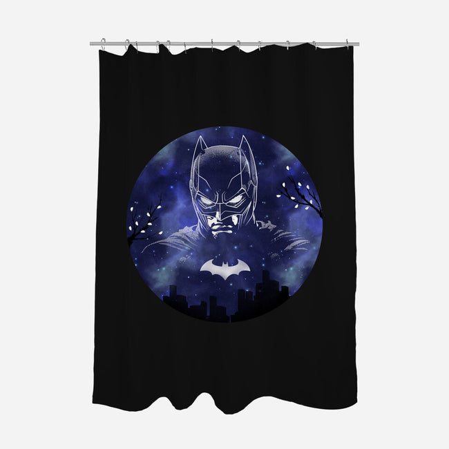 Galaxy Dark Knight-None-Polyester-Shower Curtain-Astrobot Invention