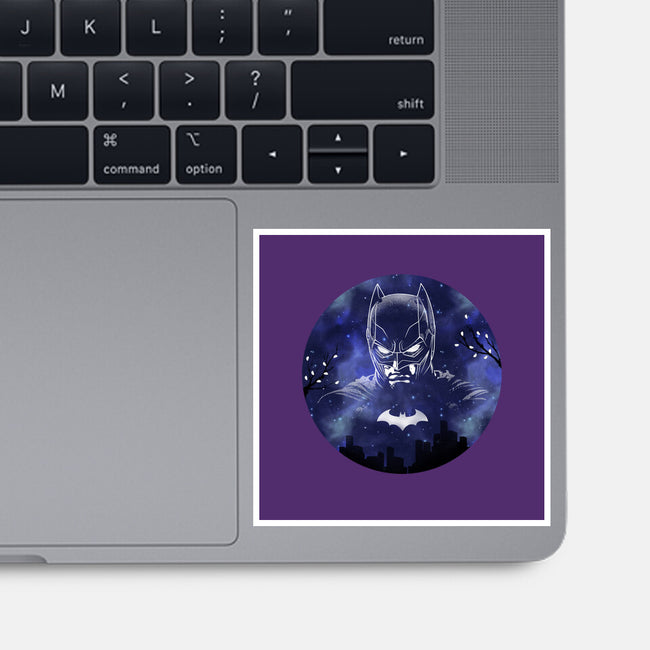 Galaxy Dark Knight-None-Glossy-Sticker-Astrobot Invention