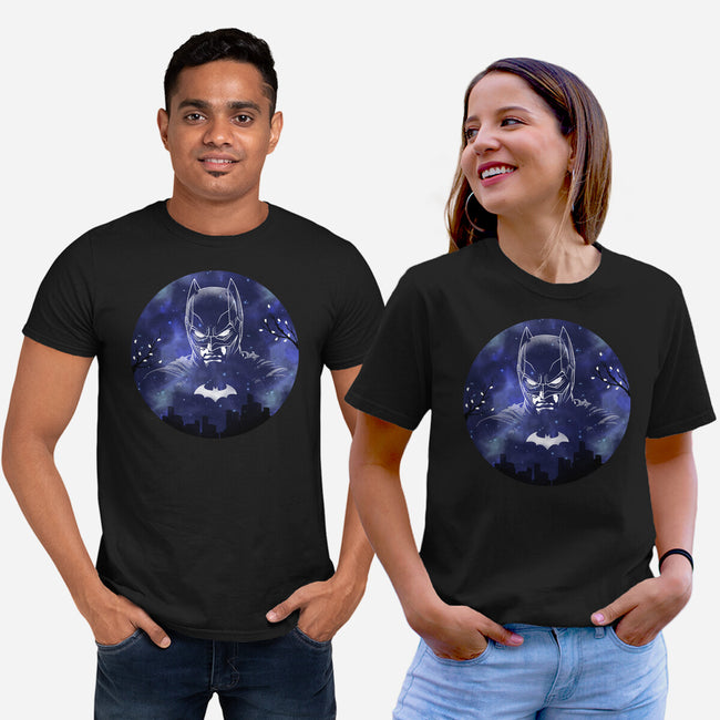 Galaxy Dark Knight-Unisex-Basic-Tee-Astrobot Invention
