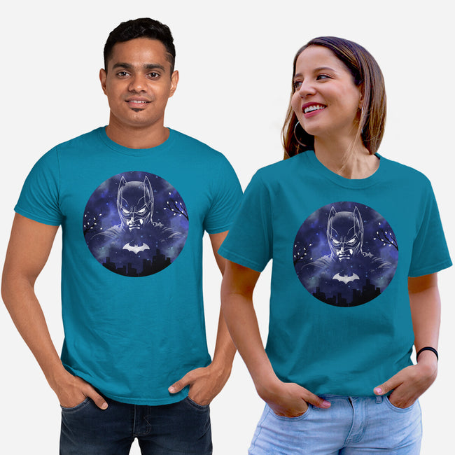 Galaxy Dark Knight-Unisex-Basic-Tee-Astrobot Invention