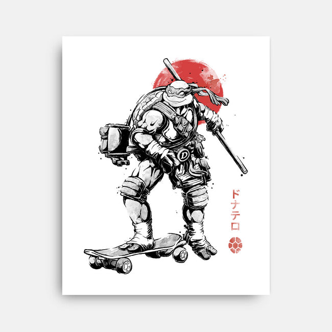 Ninja Donatello Sumi-E-None-Stretched-Canvas-Astrobot Invention