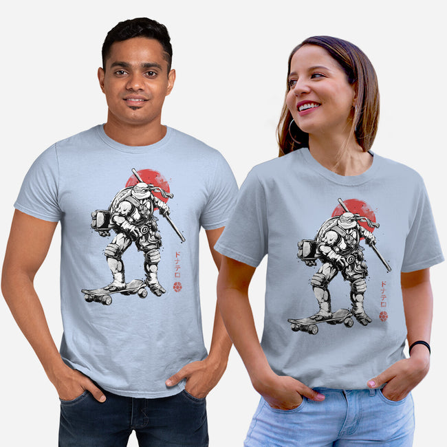 Ninja Donatello Sumi-E-Unisex-Basic-Tee-Astrobot Invention