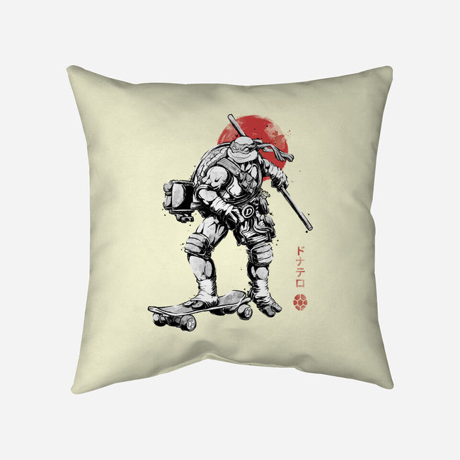 Ninja Donatello Sumi-E-None-Removable Cover w Insert-Throw Pillow-Astrobot Invention