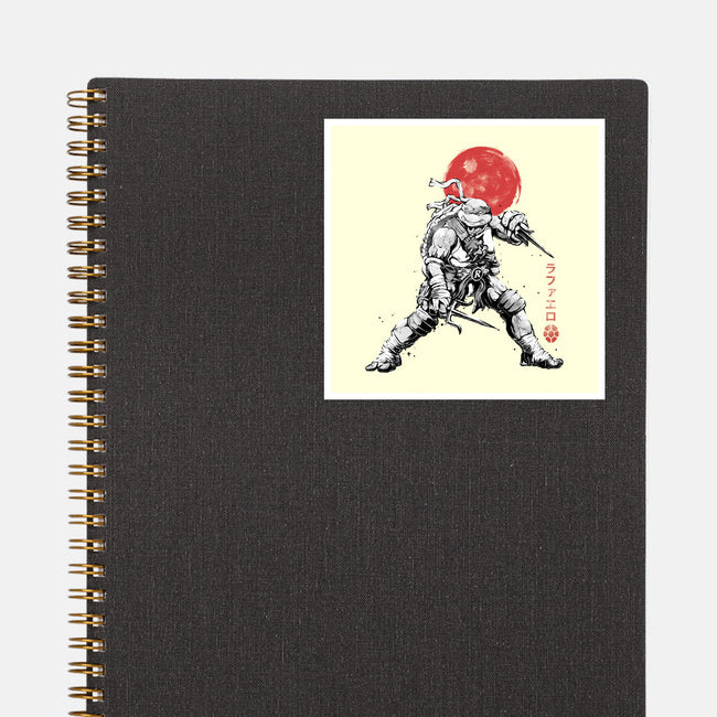 Ninja Raphael Sumi-E-None-Glossy-Sticker-Astrobot Invention