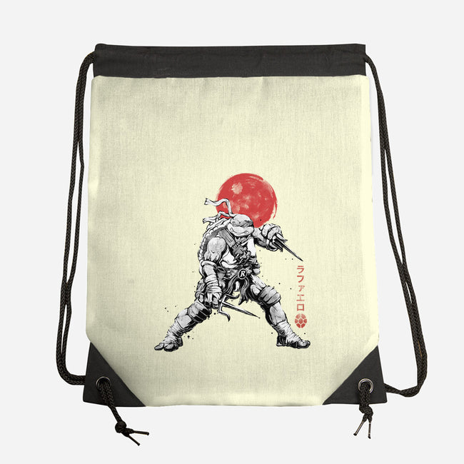 Ninja Raphael Sumi-E-None-Drawstring-Bag-Astrobot Invention