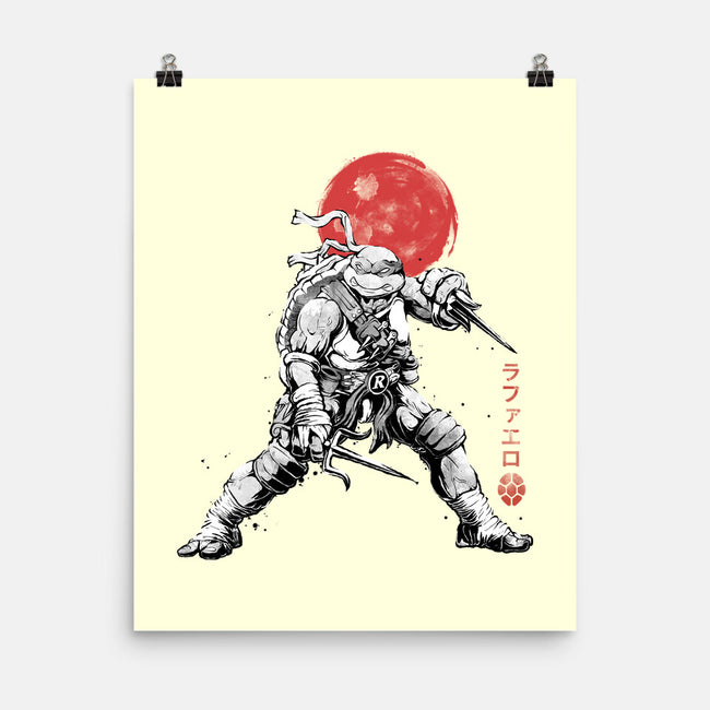 Ninja Raphael Sumi-E-None-Matte-Poster-Astrobot Invention