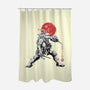 Ninja Raphael Sumi-E-None-Polyester-Shower Curtain-Astrobot Invention