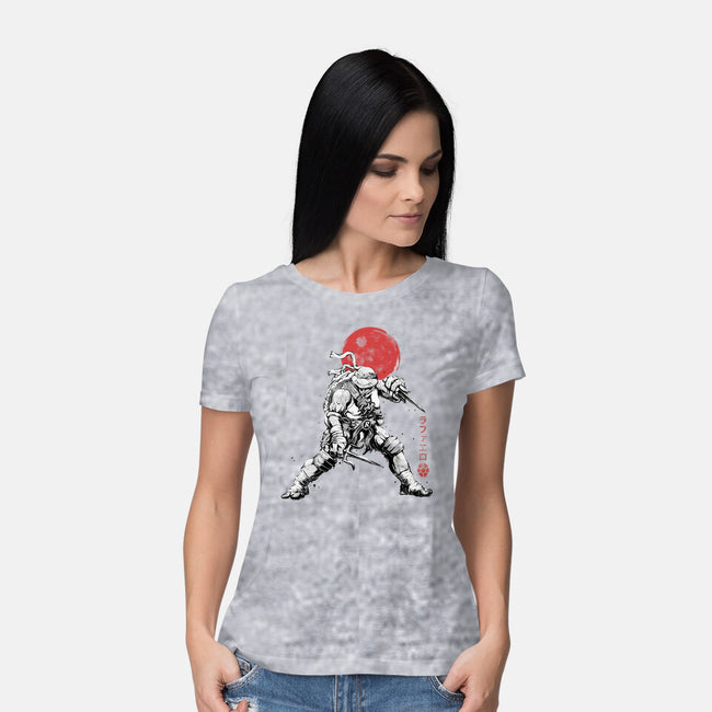 Ninja Raphael Sumi-E-Womens-Basic-Tee-Astrobot Invention