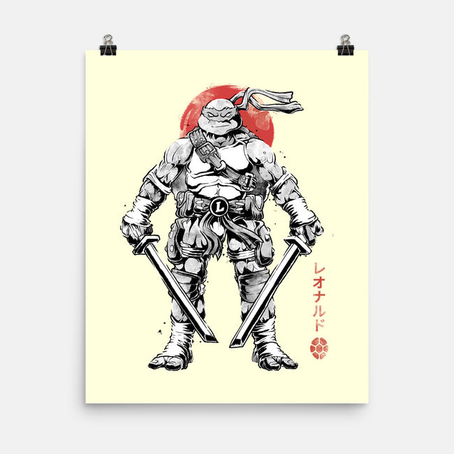 Ninja Leonardo Sumi-E-None-Matte-Poster-Astrobot Invention