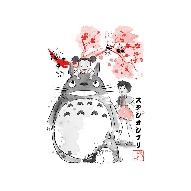 My Neighbor Sumi-e-None-Drawstring-Bag-DrMonekers