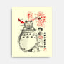 My Neighbor Sumi-e-None-Stretched-Canvas-DrMonekers
