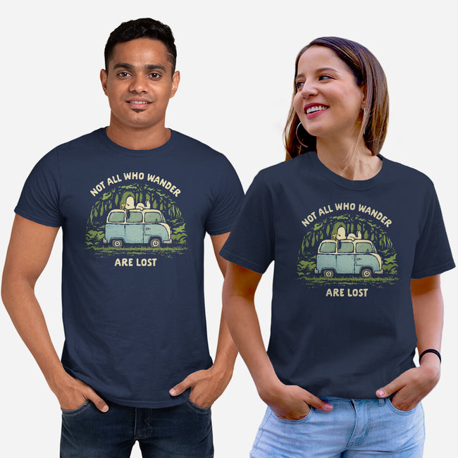 The Wandering Beagle-Unisex-Basic-Tee-kg07