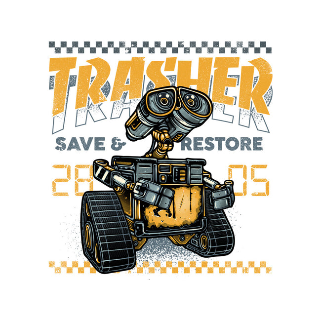 Trasher Save And Restore-Mens-Basic-Tee-momma_gorilla