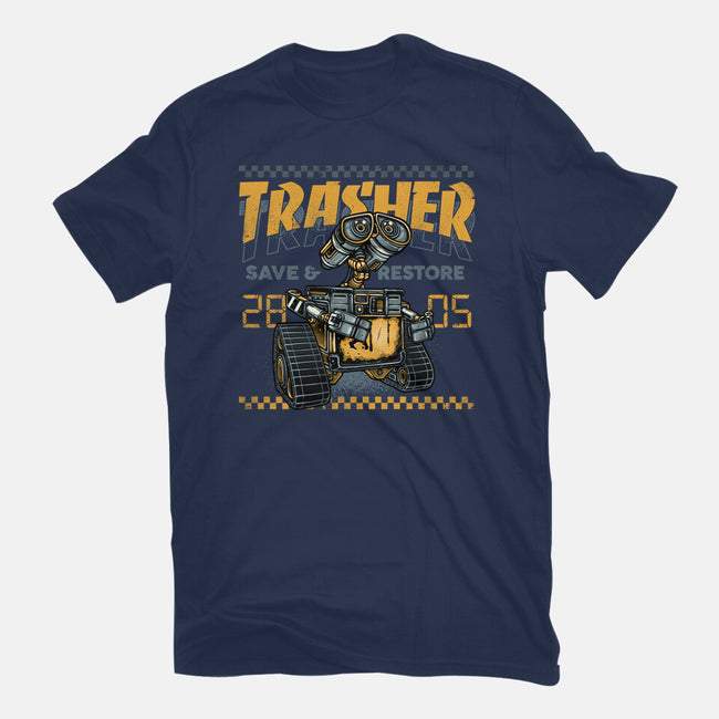 Trasher Save And Restore-Womens-Basic-Tee-momma_gorilla
