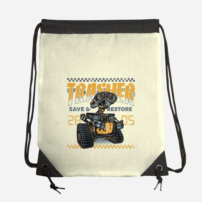 Trasher Save And Restore-None-Drawstring-Bag-momma_gorilla