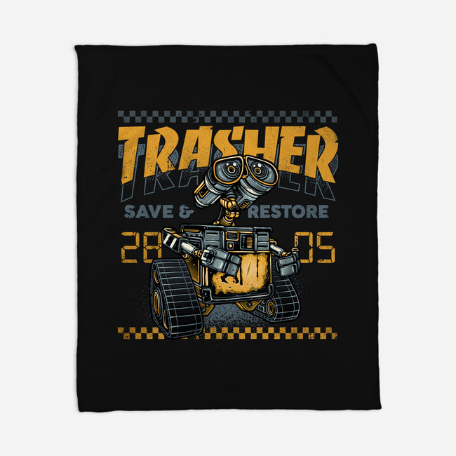 Trasher Save And Restore-None-Fleece-Blanket-momma_gorilla