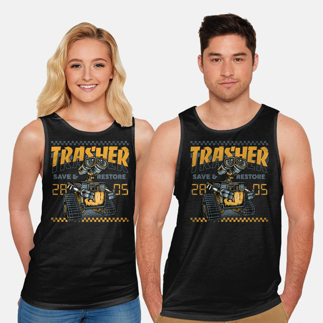 Trasher Save And Restore-Unisex-Basic-Tank-momma_gorilla