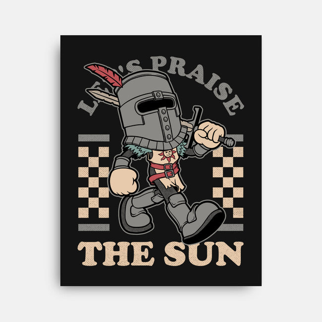 Game Mascot Sun Warrior-None-Stretched-Canvas-Studio Mootant