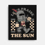 Game Mascot Sun Warrior-None-Stretched-Canvas-Studio Mootant