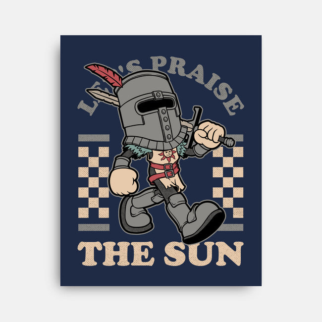 Game Mascot Sun Warrior-None-Stretched-Canvas-Studio Mootant
