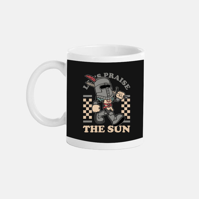 Game Mascot Sun Warrior-None-Mug-Drinkware-Studio Mootant