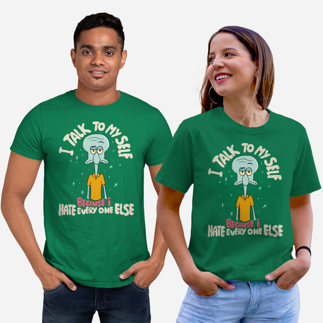 You Are Weird I Like You-Unisex-Basic-Tee-MaxoArt