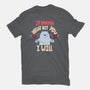 If Karma Doesn't Hit You I Will-Womens-Basic-Tee-MaxoArt
