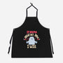 If Karma Doesn't Hit You I Will-Unisex-Kitchen-Apron-MaxoArt