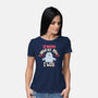 If Karma Doesn't Hit You I Will-Womens-Basic-Tee-MaxoArt