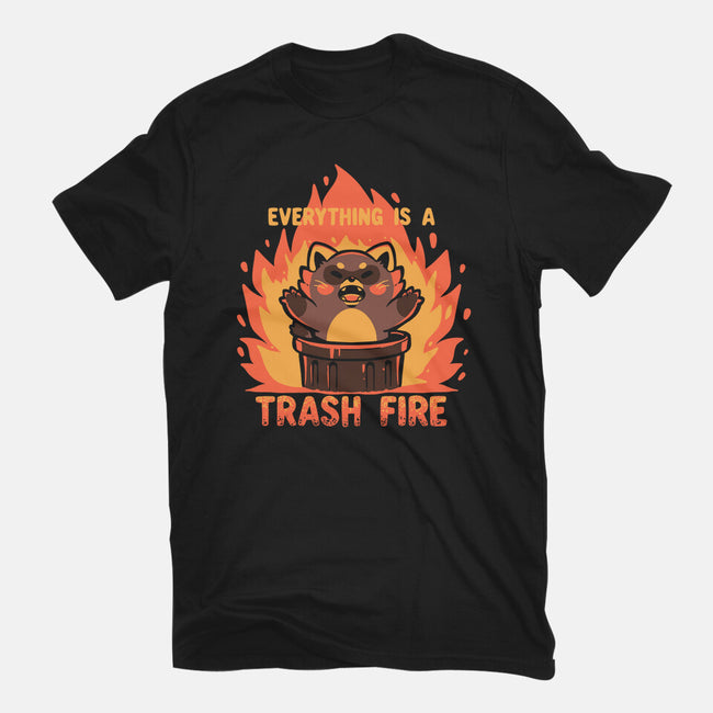 Everything Is A Trash Fire-Youth-Basic-Tee-TechraNova