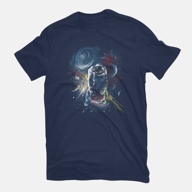 Riding Meteorites-Unisex-Basic-Tee-zascanauta