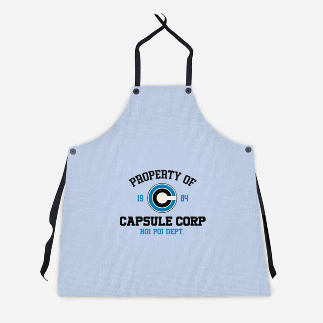 Property Of Capsule Corp-Unisex-Kitchen-Apron-Melonseta