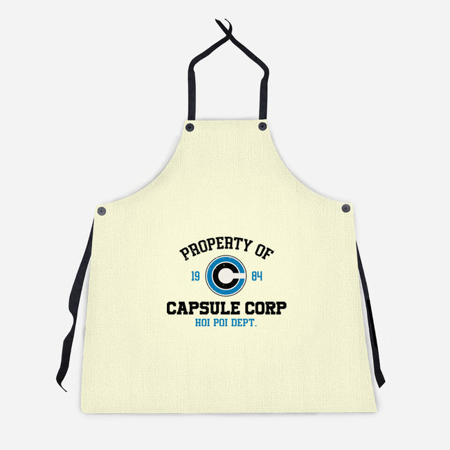 Property Of Capsule Corp-Unisex-Kitchen-Apron-Melonseta