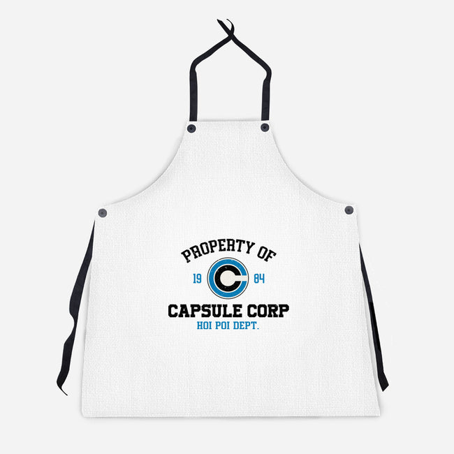 Property Of Capsule Corp-Unisex-Kitchen-Apron-Melonseta