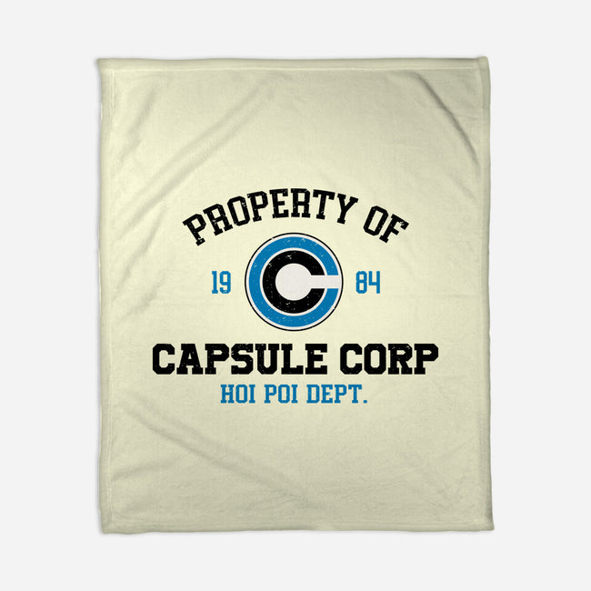 Property Of Capsule Corp-None-Fleece-Blanket-Melonseta
