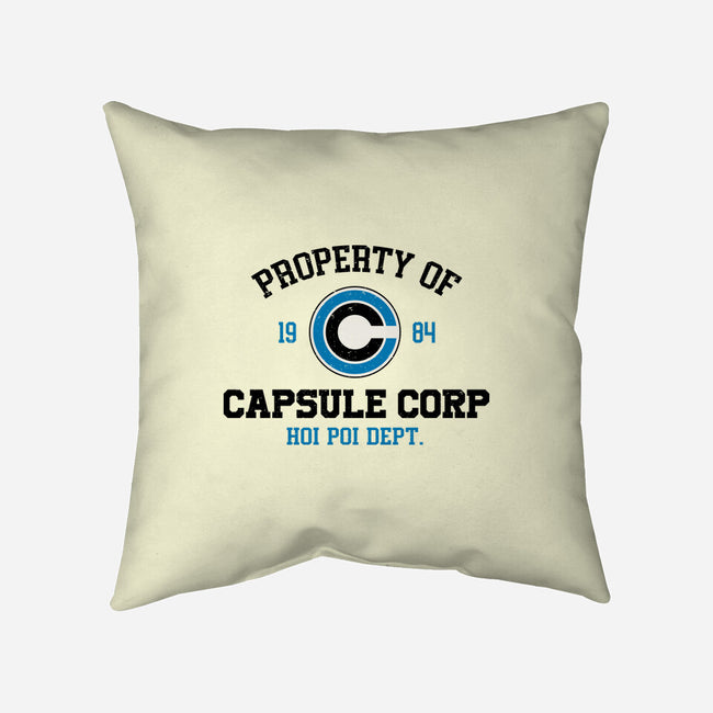Property Of Capsule Corp-None-Removable Cover w Insert-Throw Pillow-Melonseta