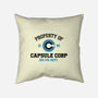 Property Of Capsule Corp-None-Removable Cover w Insert-Throw Pillow-Melonseta