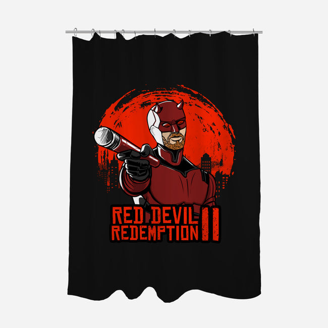 Red Devil Redemption-None-Polyester-Shower Curtain-joerawks