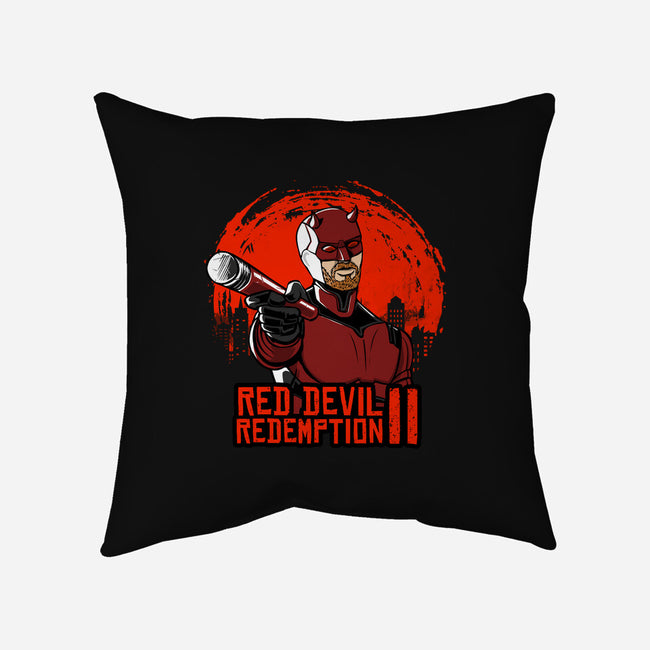 Red Devil Redemption-None-Removable Cover w Insert-Throw Pillow-joerawks