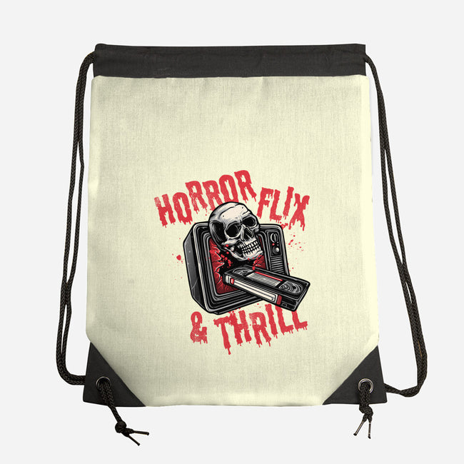 Horrorflix And Thrill-None-Drawstring-Bag-momma_gorilla