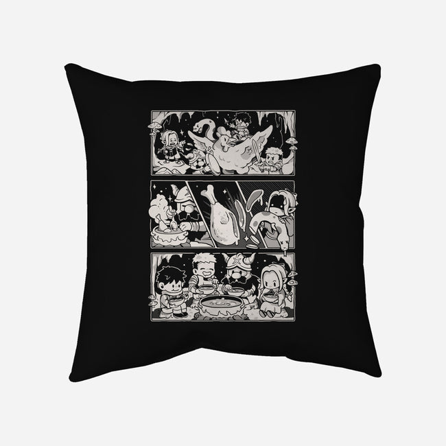 Dungeon Feast-None-Removable Cover w Insert-Throw Pillow-Arigatees